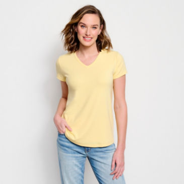 Relaxed V-Neck Short-Sleeved Perfect Tee - 