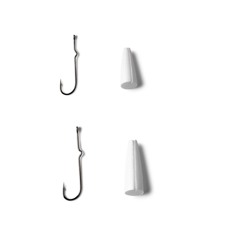 Popper Bodies with Hooks - Saltwater Popper Bodies with Size 2 and 2/0 Hooks - 