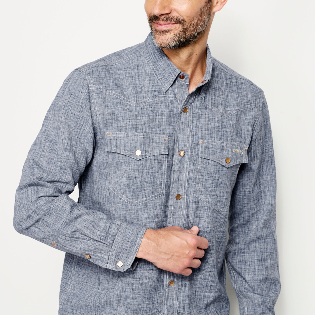 Tech Chambray Western Shirt -  image number 4