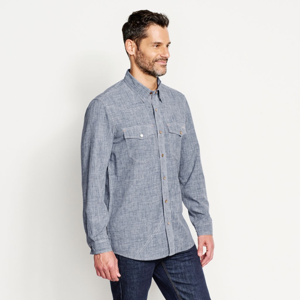 Tech Chambray Western Shirt -  image number 2