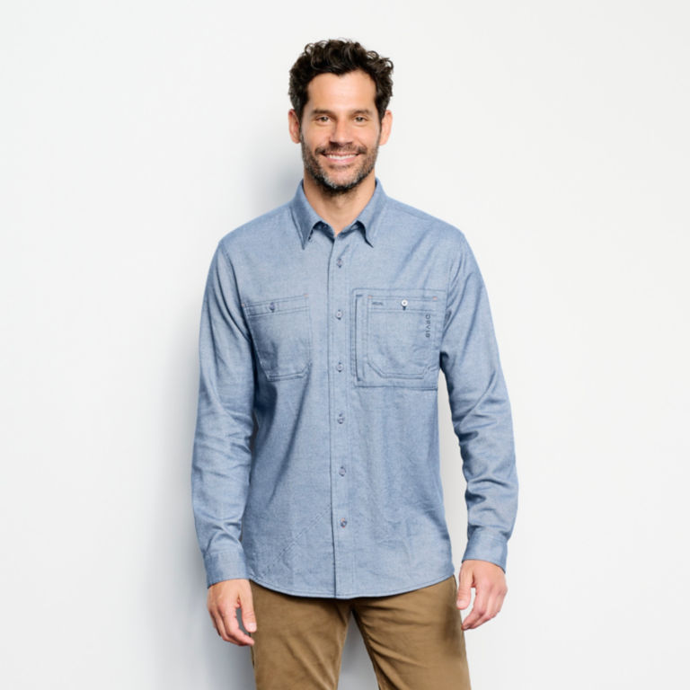 Flat Creek Solid Tech Flannel - INK image number 1