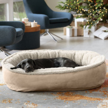 Orvis Memory Foam Wraparound Dog Bed with Fleece -  image number 5