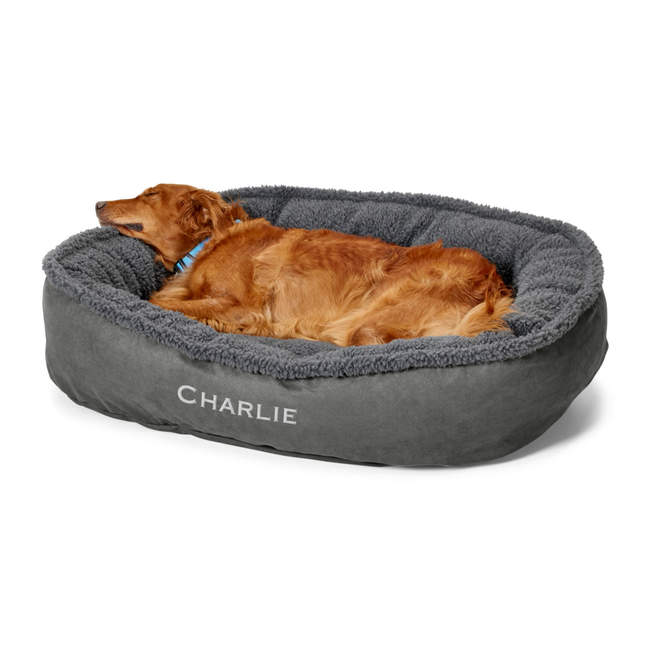 Orvis ComfortFill-Eco™ Wraparound Dog Bed with Fleece -  image number 0