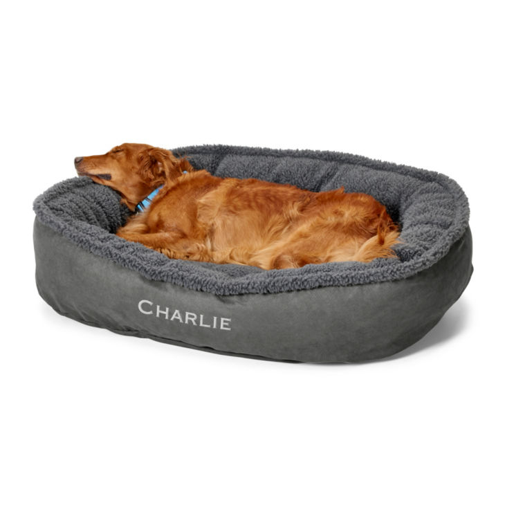 Orvis ComfortFill-Eco™ Wraparound Dog Bed with Fleece - 