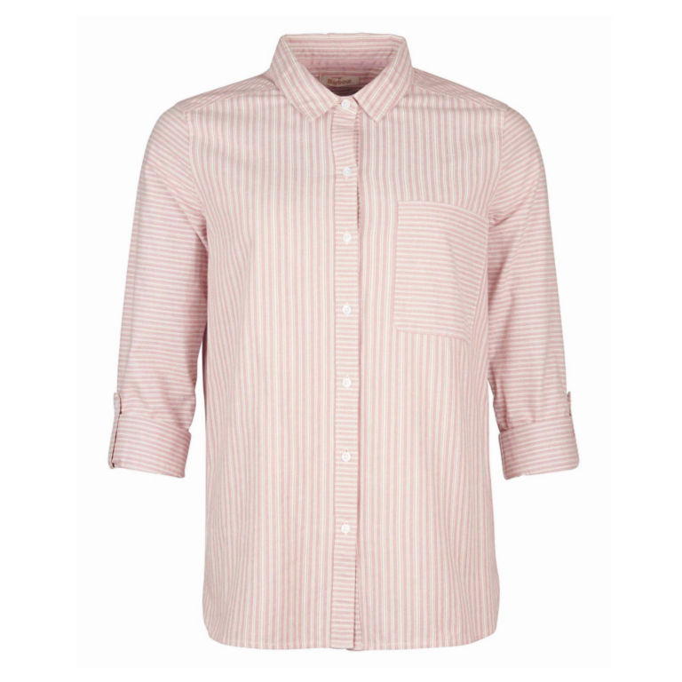 Barbour® Longshore Shirt - CLOUD/ROSE BUSH image number 4