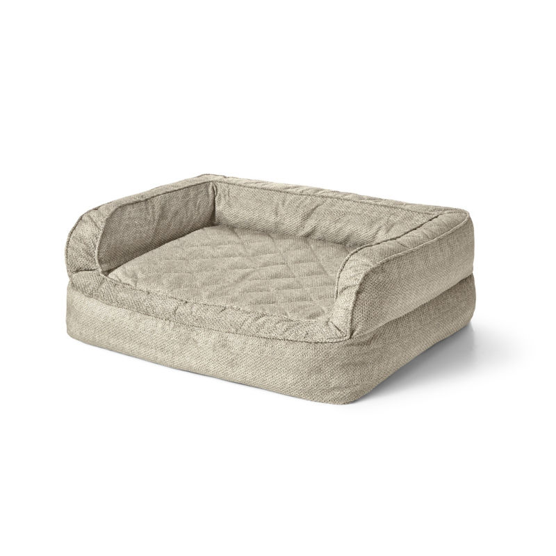 Orvis Memory Foam Deluxe Dog Bed - CHARCOAL CHEVRON image number 0