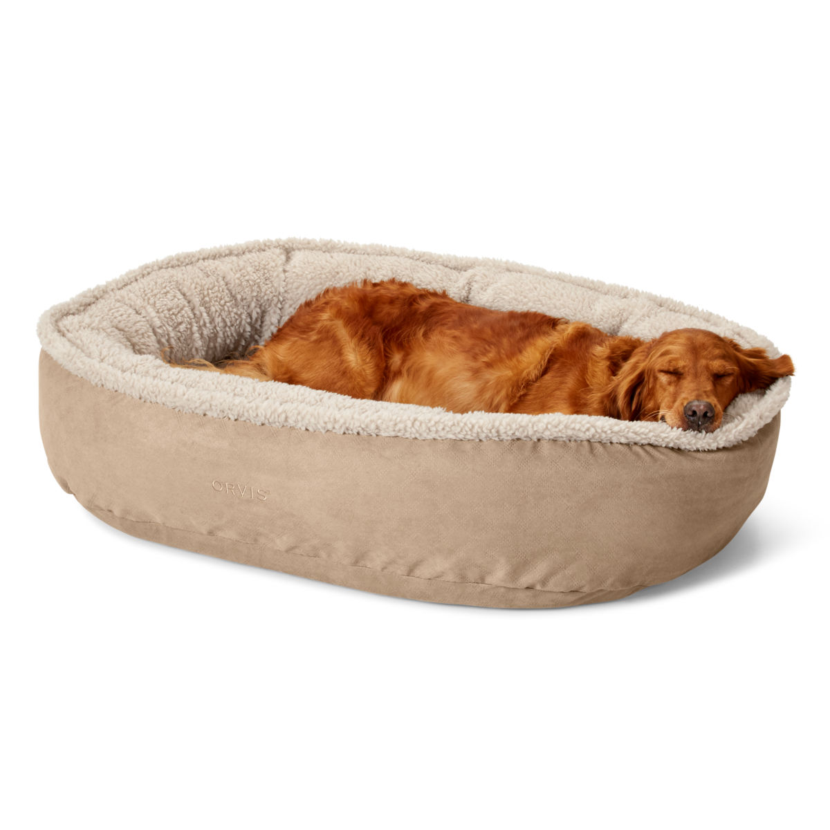 Orvis AirFoam Wraparound Dog Bed with Fleece - image number 0