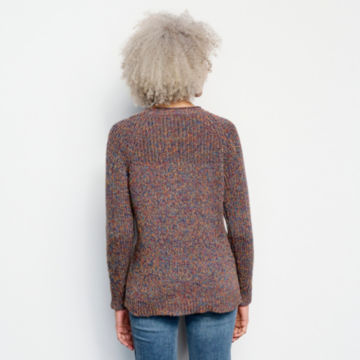 Marled Stitch Roll Neck Sweater - BLUE MULTI image number 2