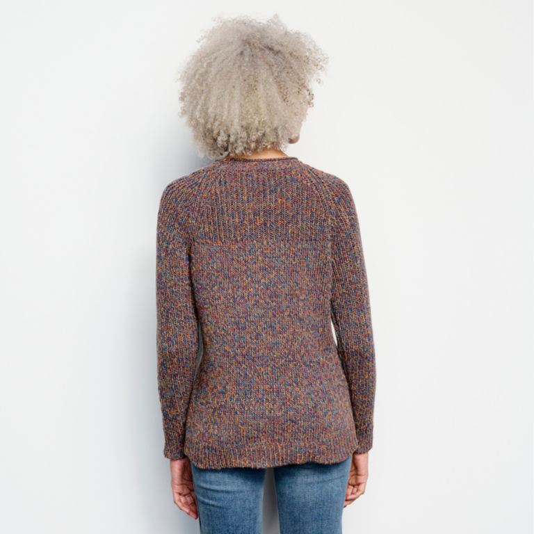 Marled Stitch Roll Neck Sweater - BLUE MULTI image number 3