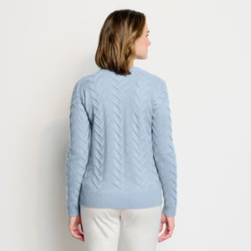 Cashmere Cable V-Neck Sweater -  image number 2