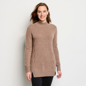 Cashmere Tunic Sweater - CAMEL DONEGALimage number 1