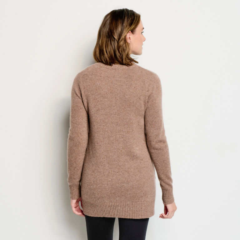 Cashmere Tunic Sweater - CAMEL DONEGAL image number 3