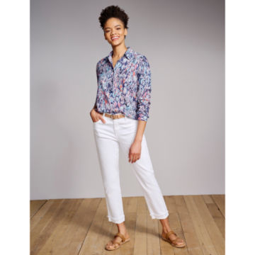 Kut from the Kloth® Amy Crop Straight-Leg Jeans - WHITEimage number 5
