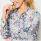 Long-Sleeved Everyday Silk Shirt - PURPLE FOG BOUQUET FLORAL image number 5