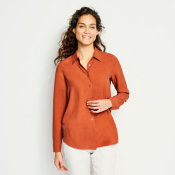 Long-Sleeved Everyday Silk Shirt -  image number 1
