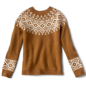 Two-Tone Fair Isle Sweater - 
