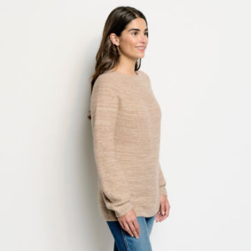 Natural Cashmere Seamless Tunic Sweater - MEDIUM NATURALimage number 2