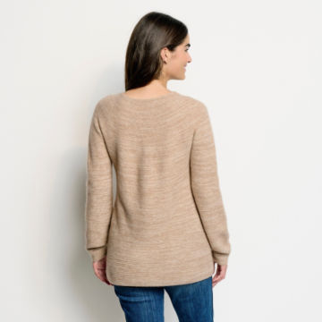 Natural Cashmere Seamless Tunic Sweater - MEDIUM NATURALimage number 3