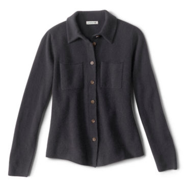Boiled Cashmere Sweater Jacket - CARBON