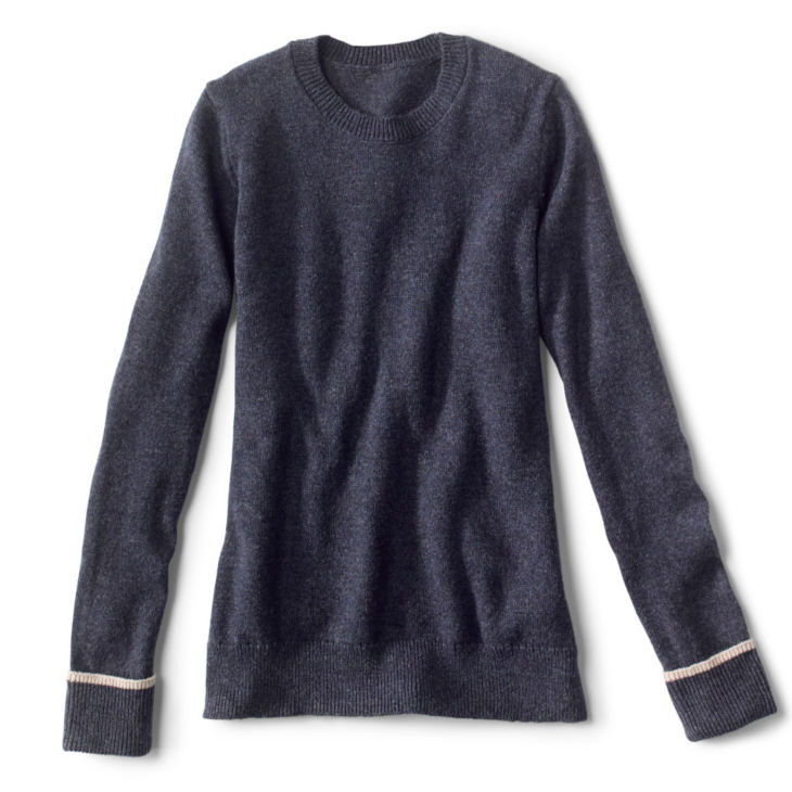 Classic Tipped Crew Sweater - BLUE MOON