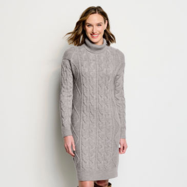 Signature Merino Cable Sweater Dress - 