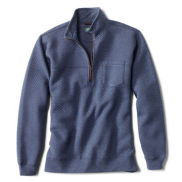 Quilted Quarter-Zip Pullover - 