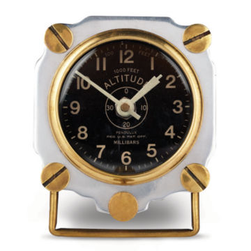 Aluminum Altimeter Clock -  image number 1