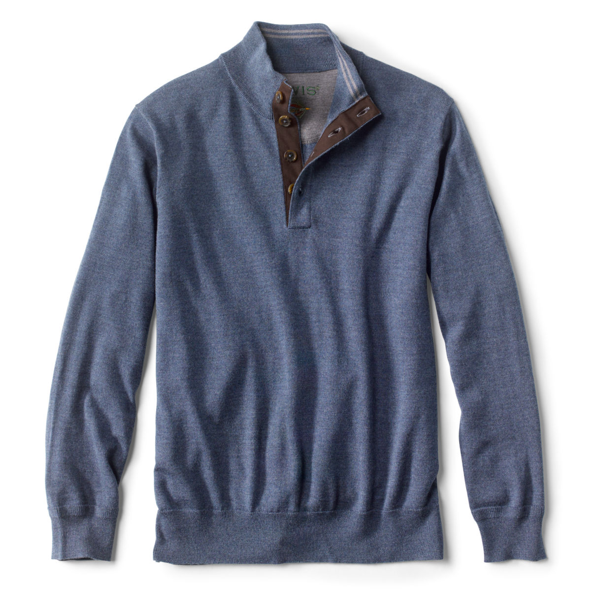 Merino Button Mockneck Sweater - image number 0