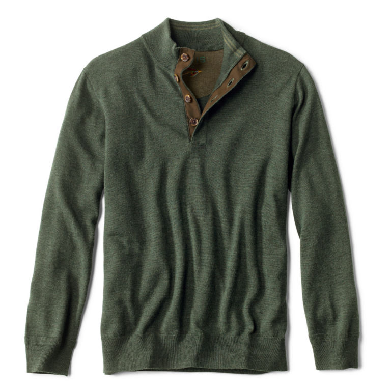 Merino Button Mockneck Sweater -  image number 0
