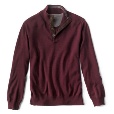 Merino Button Mockneck Sweater - 