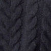 Cable Crew Sweater - NAVY
