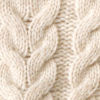 Cable Crewneck Sweater - NATURAL