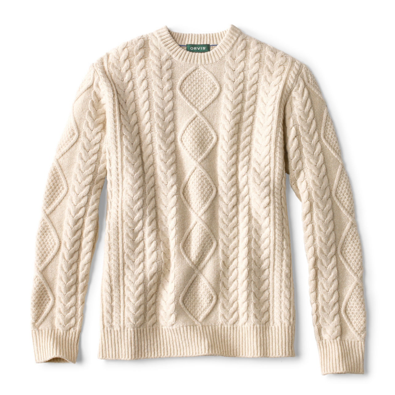 Cable Knit Crewneck Sweater | Orvis