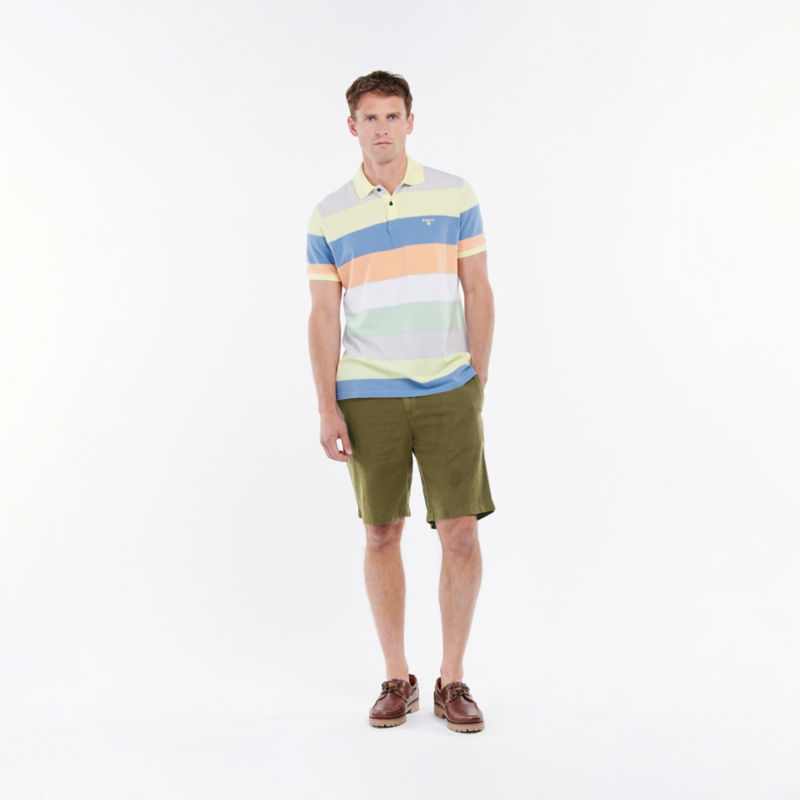 Barbour® Linen Mix Shorts - GREEN image number 5