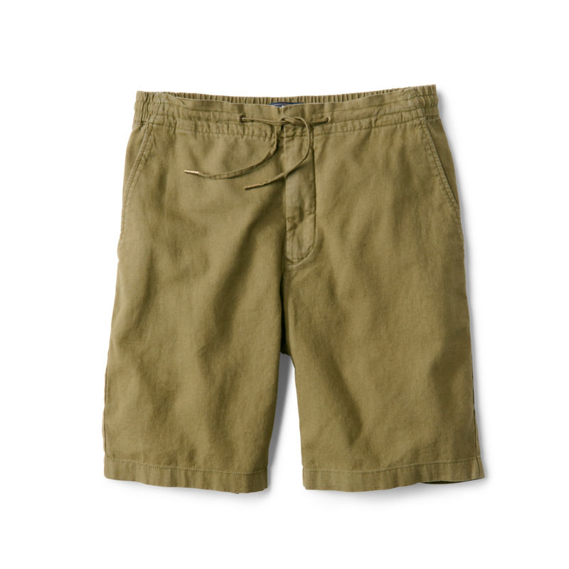 Barbour® Linen Mix Shorts - GREEN