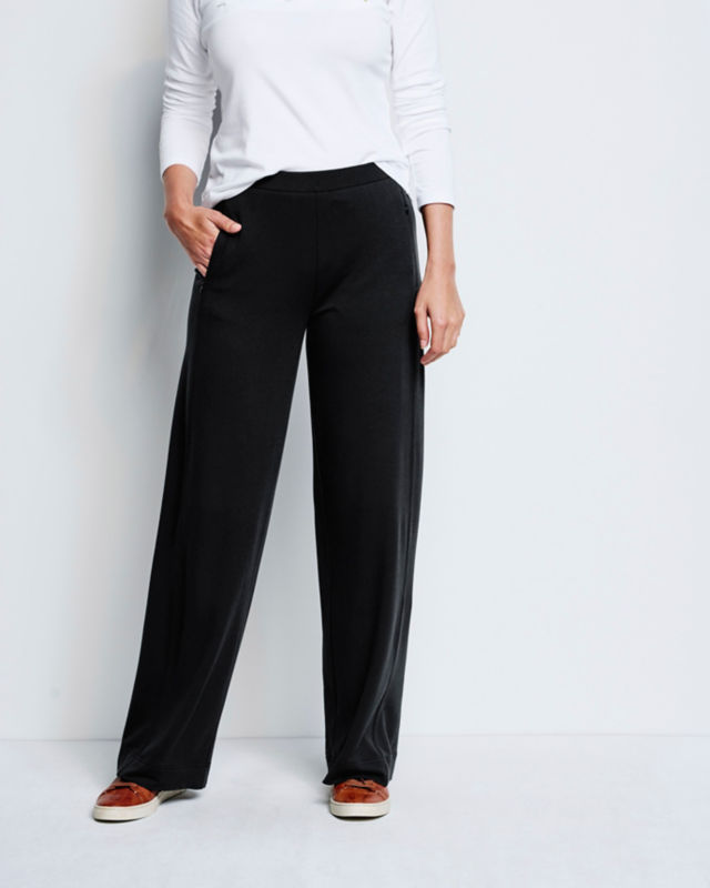 wide leg travel pants