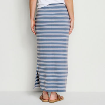 Sundown Striped Classic Cotton Skirt - BLUESTONE/WHITE STRIPEimage number 2
