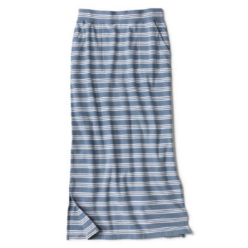 Sundown Striped Classic Cotton Skirt - BLUESTONE/WHITE STRIPE image number 3