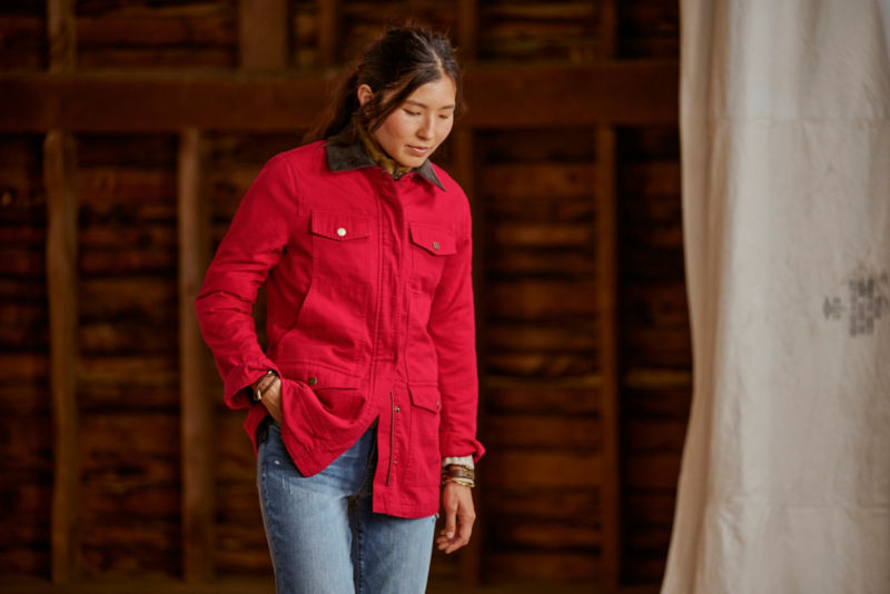 Women&rsquo;s Orvis 1856 Barn Coat - CURRANT