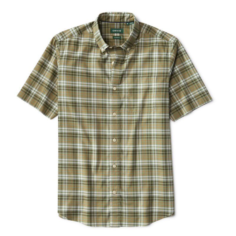 No-Work Short-Sleeve Shirt - OLIVINE image number 0