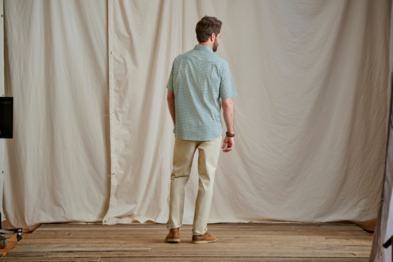 No-Work Short-Sleeve Shirt - MINERAL BLUE/LAKESIDE image number 4