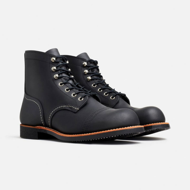 Red Wing&reg; Iron Ranger Copper Rough & Tough Boots - BLACK image number 0