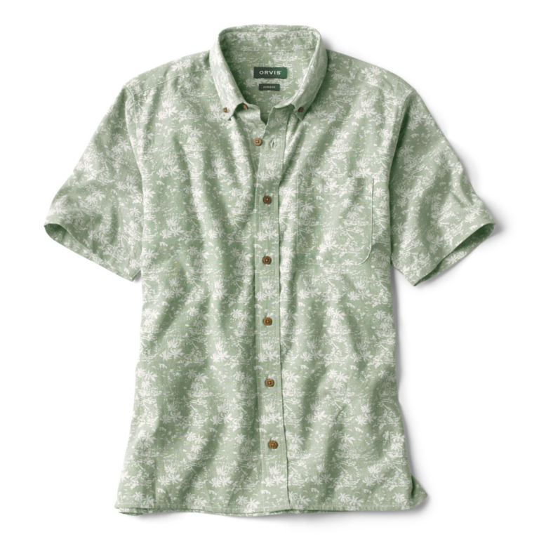 North Shore Short-Sleeved Printed Button-Down Shirt - FIDDLEHEAD image number 0