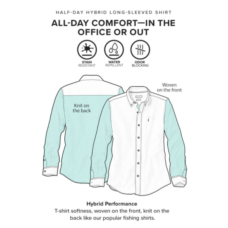 Half-Day Hybrid Long-Sleeved Shirt -  image number 1