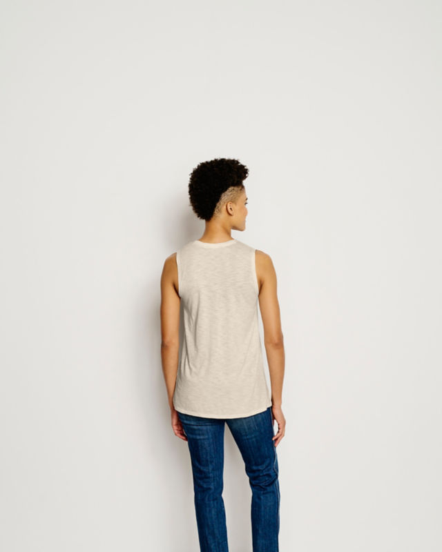 Embroidered Tank - SNOW image number 3
