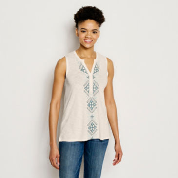 Embroidered Tank - 
