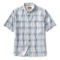 Short-Sleeved Open Air Casting Shirt - BLUE FOG PLAID image number 0