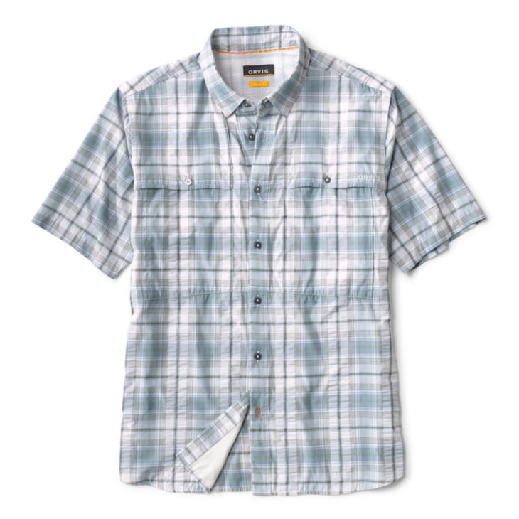Short-Sleeved Open Air Casting Shirt - BLUE FOG PLAID