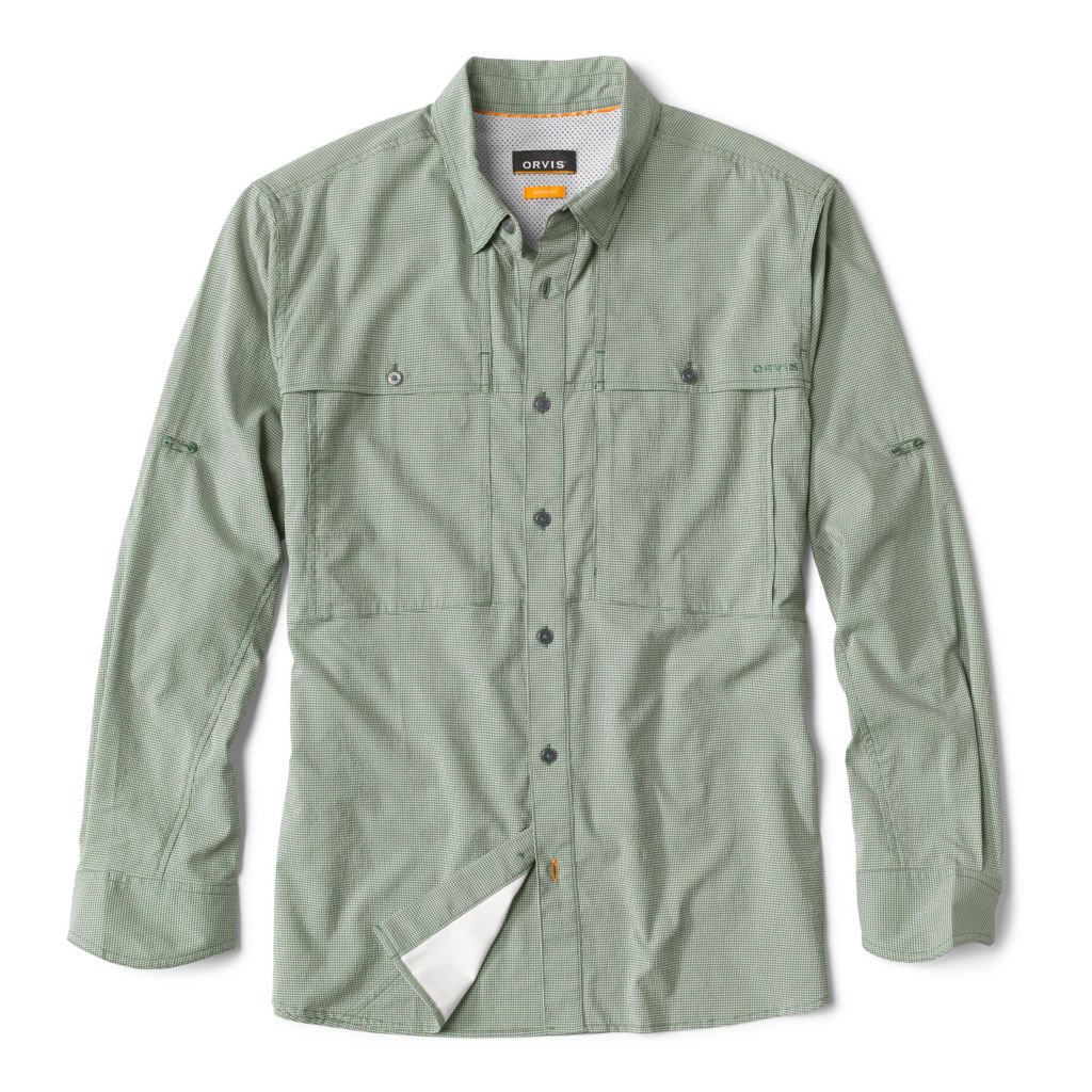 Long-Sleeved Open Air Casting Shirt - FOREST/SURF image number 0