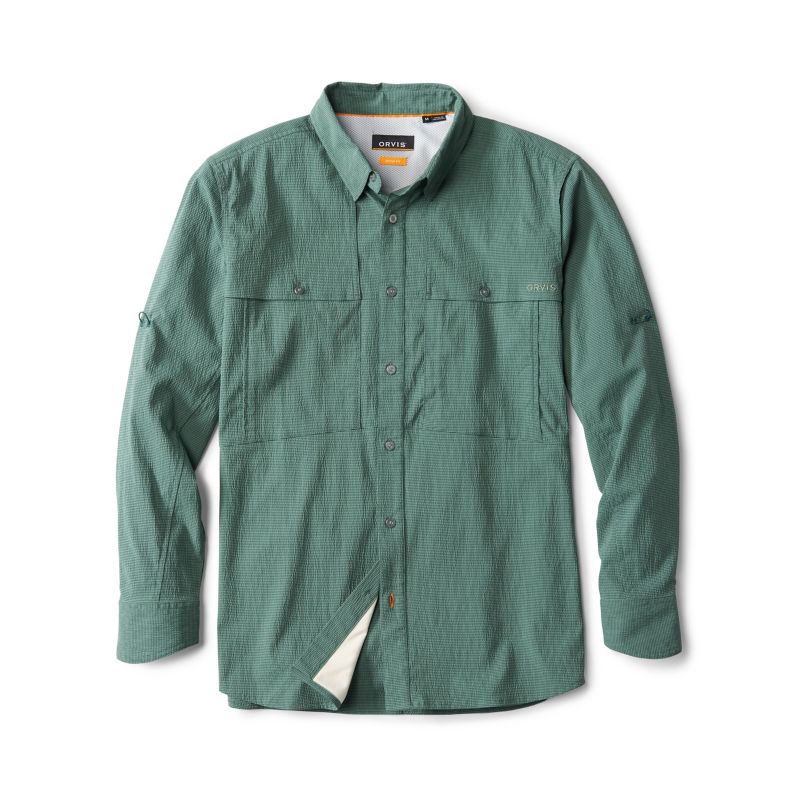 Open Air Caster Long-Sleeve Shirt - PEACOCK/ALOE image number 0